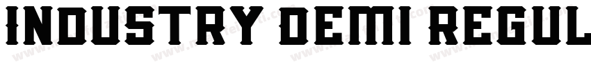 Industry Demi Regul字体转换